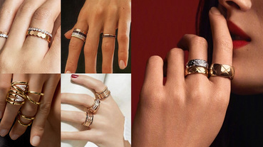 2020戒指可以這麼戴！盤點14款時髦手戒，單戴或是十指都戴各有風情！
