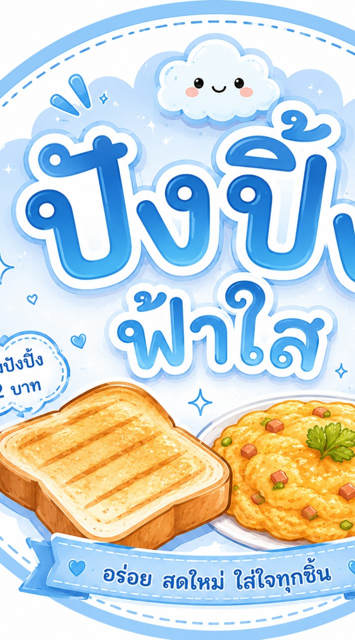 สั่งซื้อร้าน🍞​ปังปิ้งฟ้าใส🍞​