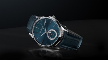 簡約的線條設計 MASTER ULTRA THIN MOON ENAMEL 超薄大師系列月相琺瑯腕錶
