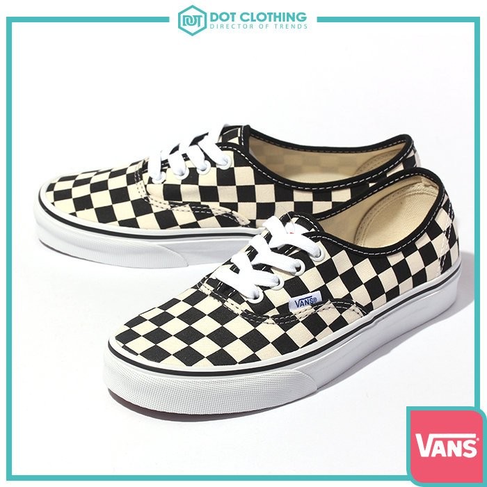 DOT聚點 VANS CLASSIC SLIP-ON 基本款 黑白 格子 格紋 綁帶 棋盤 男女鞋 鞋帶71010109