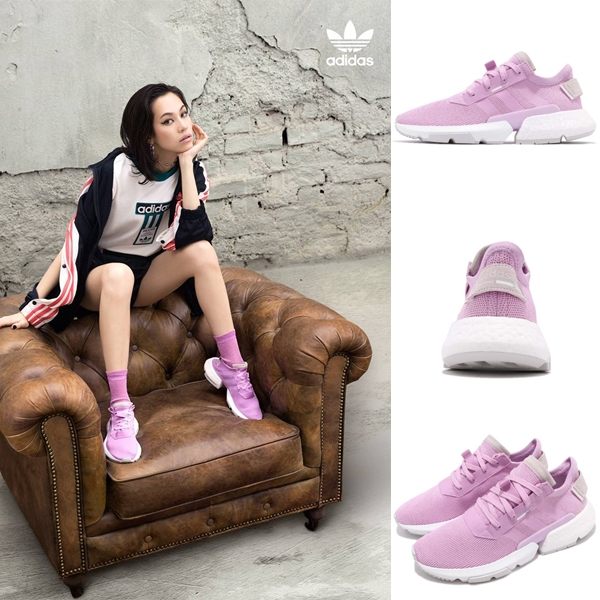 【六折特賣】adidas 慢跑鞋 POD-S3.1 W 紫 粉紫 白 透氣編織鞋面 P.O.D System 女鞋 運動鞋【PUMP306】 B37469