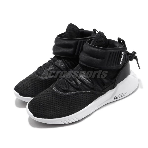 Reebok 訓練鞋 Freestyle Motion 黑 白 魔鬼氈 抽繩設計 運動鞋 女鞋【PUMP306】 DV5384