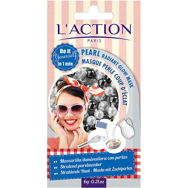L’ACTION 珍珠粉亮白泥面膜DIY L4501 6g