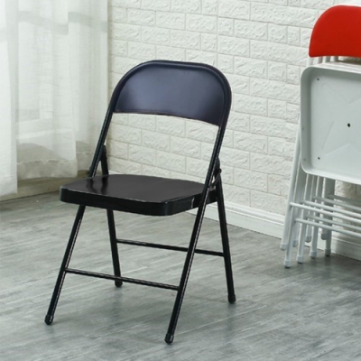 摺疊椅/折合椅/鐵板椅/會議椅 全鋼製，可使用超過10年之久 鋼製椅背椅坐，折疊收納方便 消光黑烤漆設計，時尚風格 台灣製造，日銷品質保證