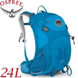 【OSPREY 美國 Sirrus 24L 藍S/M 登山背包】Stratos 24/登山包/登山/健行/自助旅行/雙肩背包/露營★滿額送