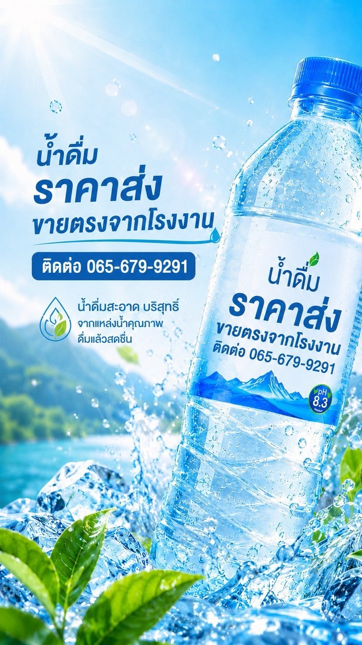 น้ำดื่ม ส่งตรงจากโรงงาน
