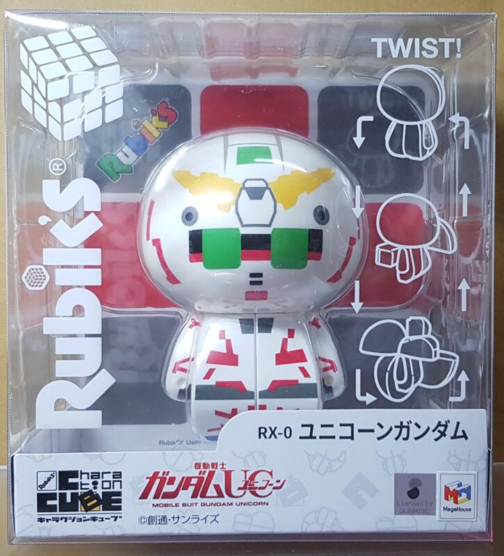 ☆勳寶玩具舖【現貨】MegaHouse 百萬屋 CharaCube 動漫角色魔術方塊 RX-0 獨角獸鋼彈