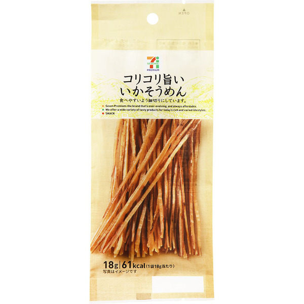 日本7-11【7-PREMIUM】烏賊素麵 18g