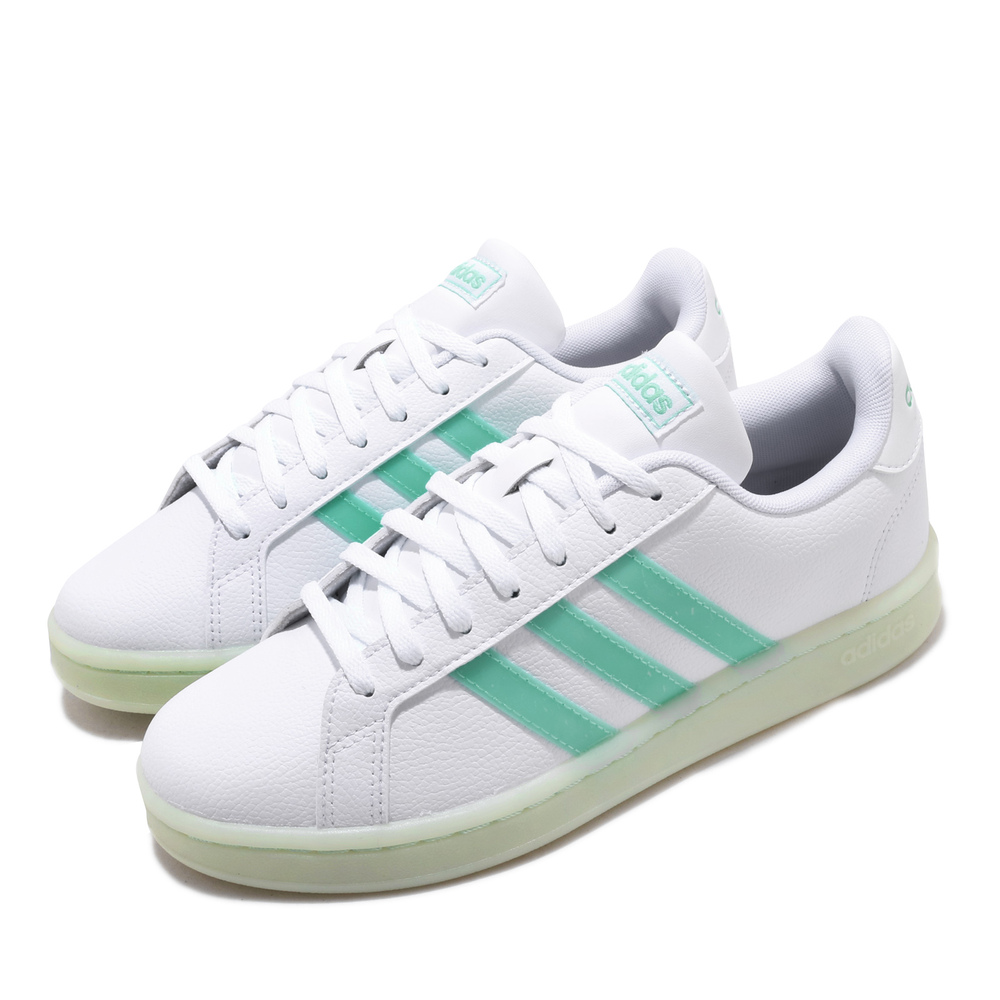 流行休閒鞋品牌:ADIDAS型號:FW5901品名:Grand Court配色:白色,綠色