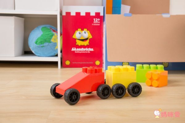 Massbricks 美斯積木 - 【美斯積木】大型積木88件-附可拆卸專利輪子(進階豪華)『LINE禮物專屬』