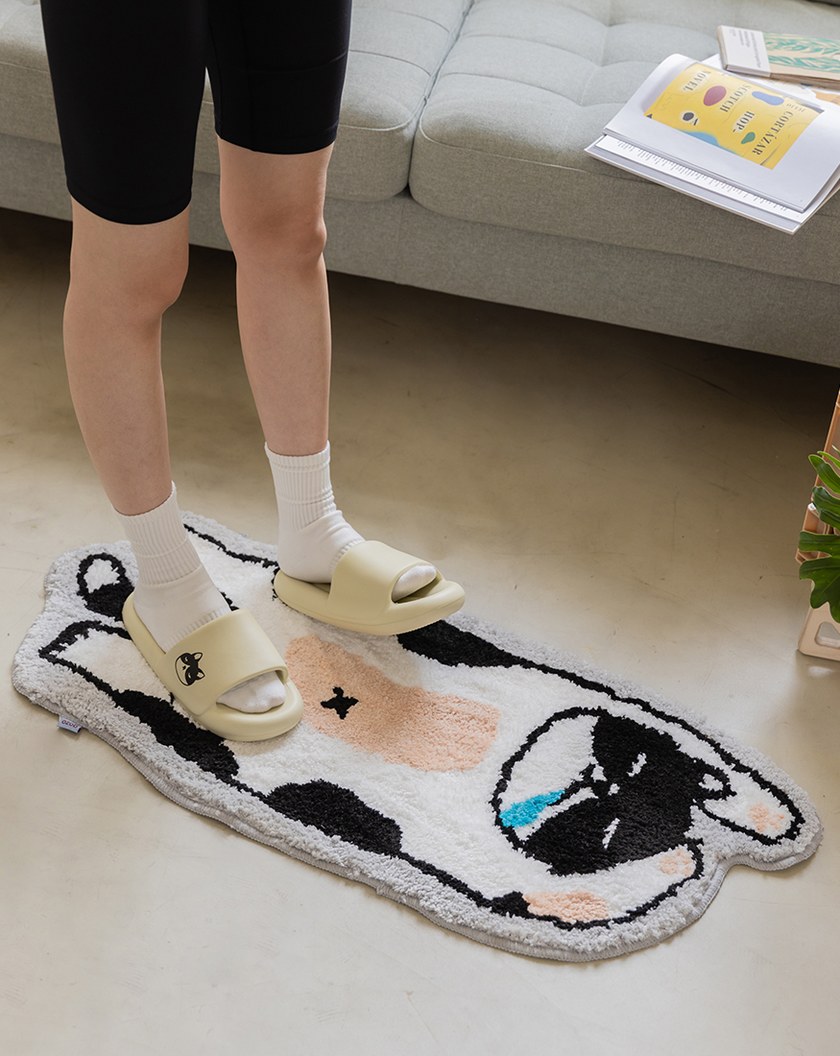 厭世貓流口水地墊