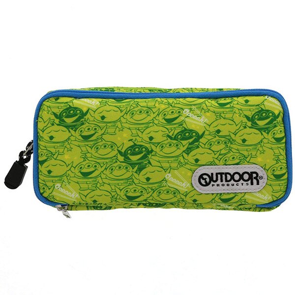 迪士尼 x OUTDOOR 三眼怪 雙層 鉛筆袋 收納袋 化妝包 防水 日本正版 該該貝比日本精品 ☆