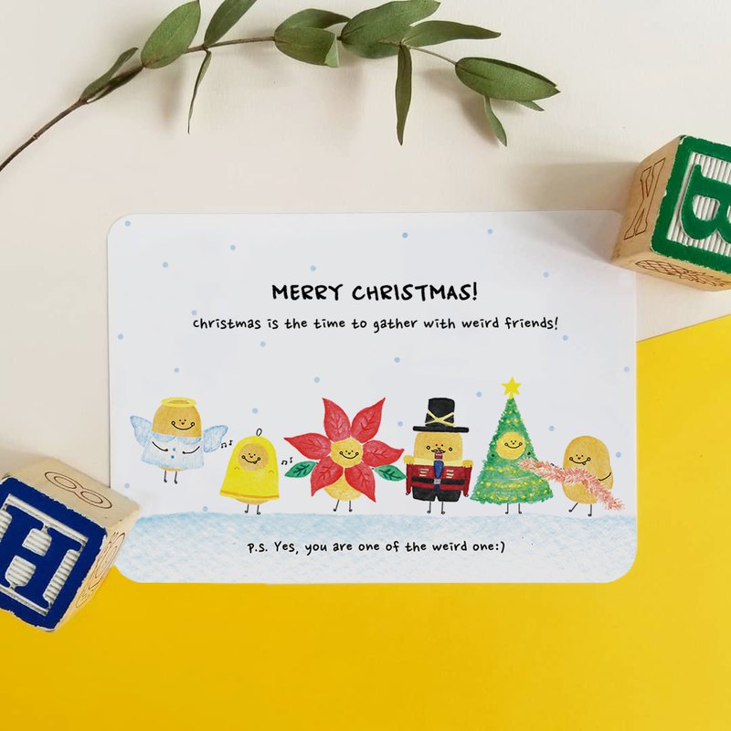 〖小薯聖誕卡〗這張明信片送給小薯古靈精怪的朋友～