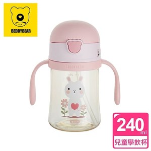 按壓翻蓋設計，操作簡單 雙側彎把手可訓練寶寶抓握能力 食品級矽膠吸管，安全無味 外出攜帶，輕巧方便