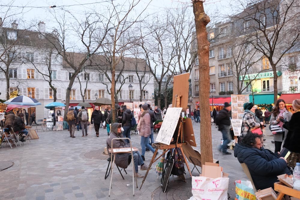 蒙馬特丘陵, 紅磨坊, 穿牆人, 聖心堂, 巴黎景點, 我愛你牆, 愛牆, 藝術家村