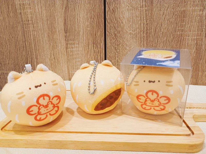 Mo吉月餅糰子吊飾 美吉熊爆爆熊 月餅 貓咪 貓 中秋 玩偶 吊飾