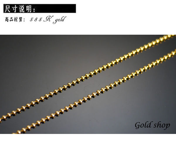 ╭☆ gold shop ☆╯義大利 585 黃K金 項鍊 長度40公分 各種尺寸可詢問[ kn 032 ]-0.92.