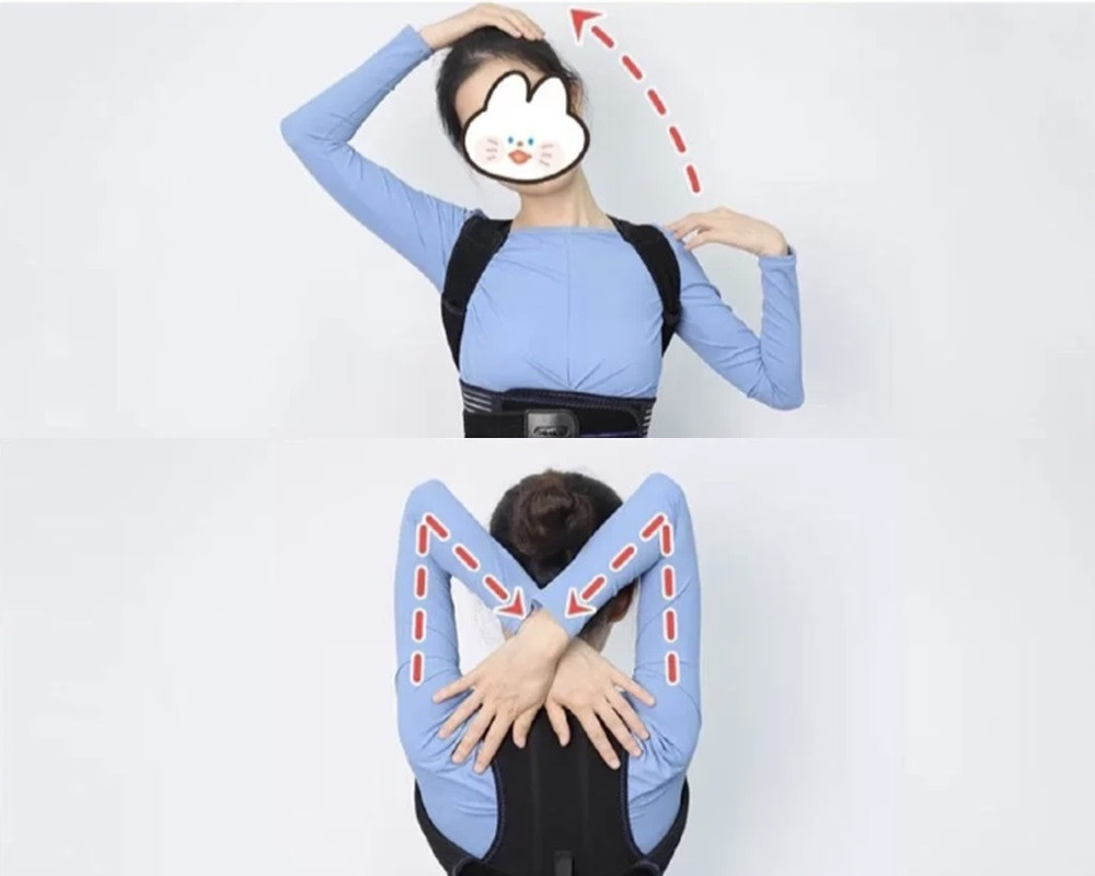 駝背改善拉筋運動5：肩背拉伸