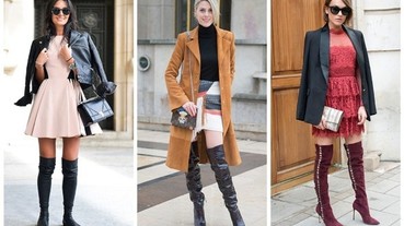 大冬天這麼搭配過膝靴才最時尚！