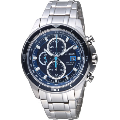 原廠公司貨鈦金屬錶殼、錶帶配備藍寶石水晶鏡面具備日期顯示、計時功能型號：CA0349-51L