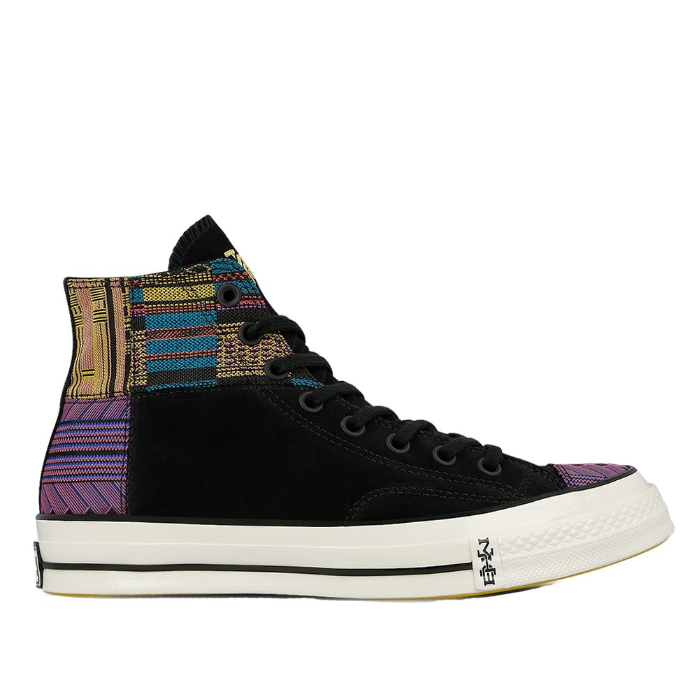 CONVERSE X BHM CHUCK 70 HI BLACK 帆布X麂皮 刺繡 黑【165556C】【A-KAY0】