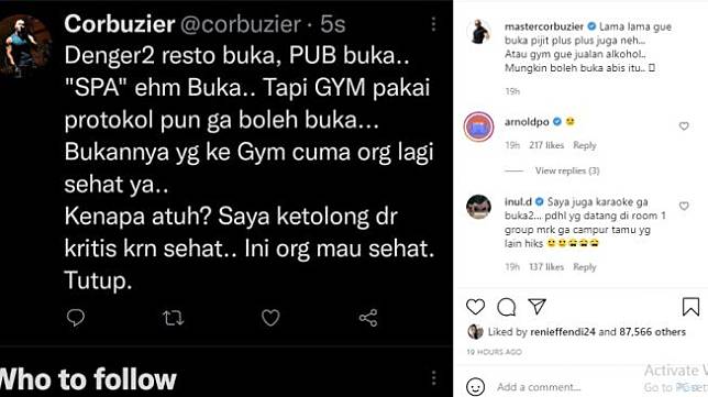 Deddy Corbuzier Ingin Buka Tempat Pijit Plus-Plus Karen Gym Belum Boleh Beroperasi