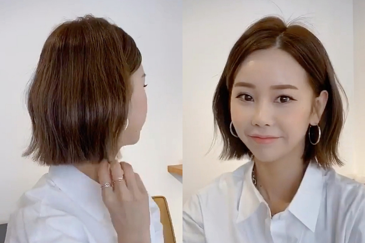 短髮平板夾、離子夾髮型教學4：水波紋捲度短髮