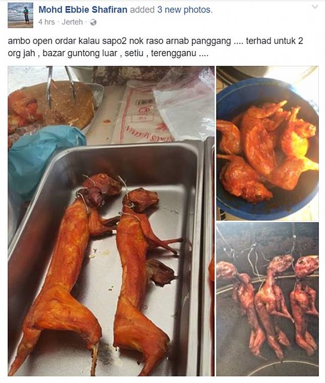 Dituduh Netizen Jualan Anjing Panggang di Bazar Ramadan, Pedagang Beberkan Fakta Ini