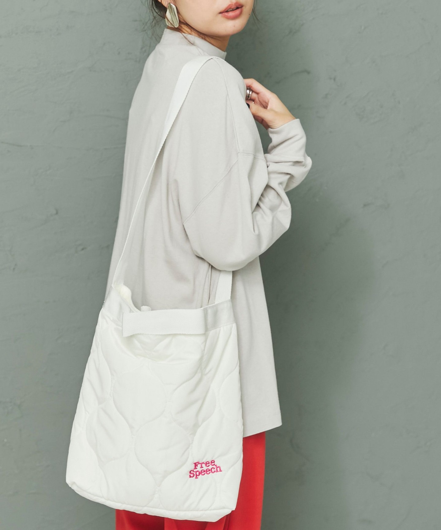 FreeSpeech 2WAY絎縫單肩包