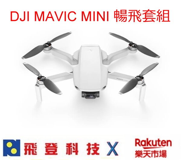 DJI Mavic MINI 暢飛套組 現貨 最長30分鐘飛行時間 僅249克重 可摺疊收納 4公里高清圖傳 先創公司貨