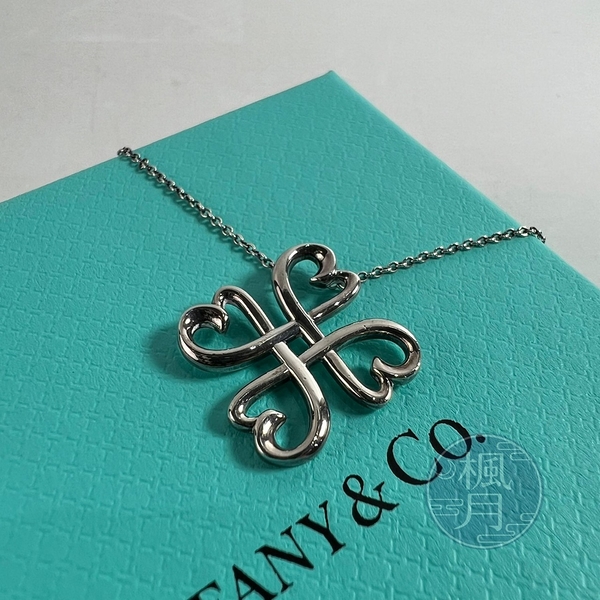 BRAND楓月 TIFFANY＆CO. 蒂芬妮 925幸運草項鍊 配件 配飾 飾品 精品首飾 時尚流行