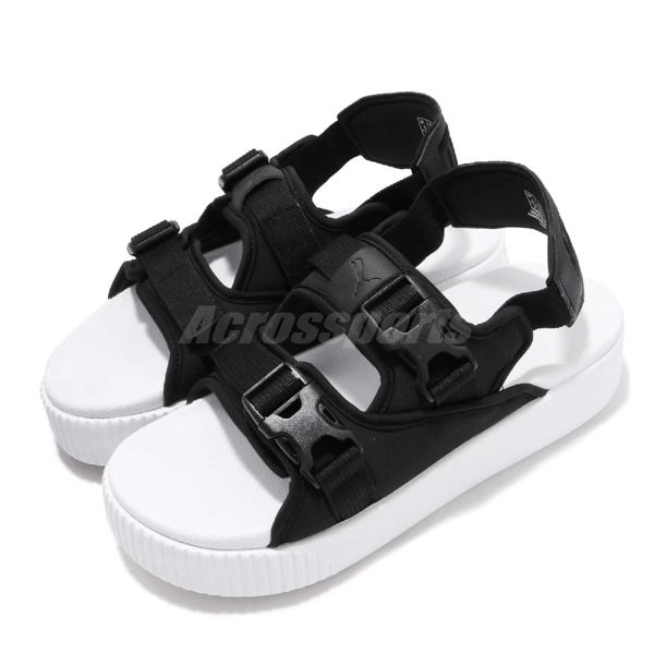 Puma 拖鞋 Platform Slide YLM 19 黑 白 厚底 女鞋 Fenty 涼拖鞋 涼鞋【PUMP306】 36942401