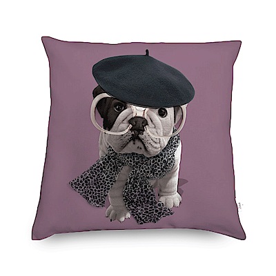 寬庭嚴選x法國知名影像創作品牌創意翻玩人類最忠實的好朋友將幽默圖像帶入生活採用厚實義大利布料亞麻粗曠的紋理手感舒適