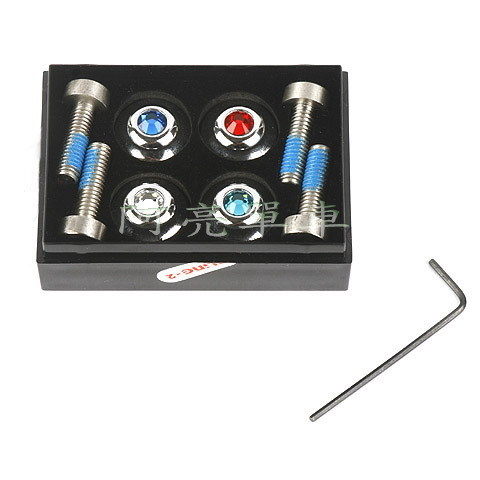 *阿亮單車*施華洛世奇（Swarovski ）水鑽螺絲（V夾用）用來改V夾固定螺絲，四顆螺絲《B90-555》