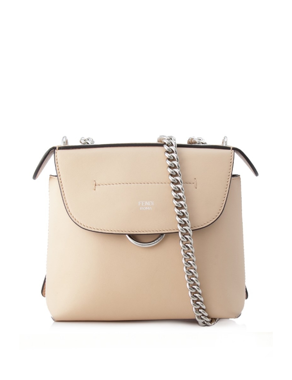 Exterior - Calfskin leather - Silver tone hardware - Convertible shoulder strap, double adjustable c