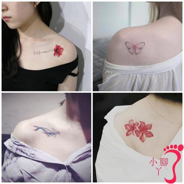 紋身貼紙 紋身貼男女防水持久韓國個性遮痕卡通仿真小清新可愛花臂紋身貼紙