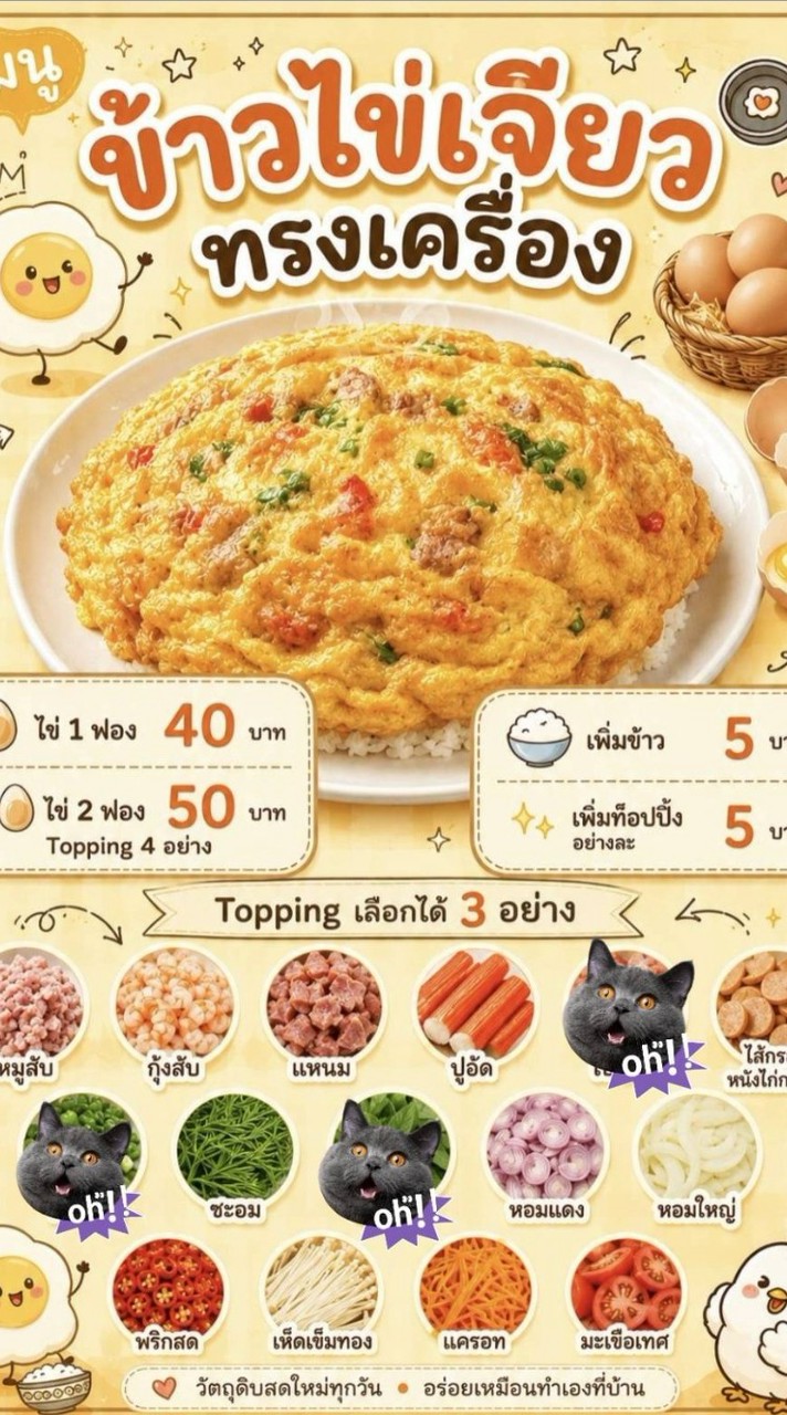 ข้าวไข่เจียวทรงเครื่อง