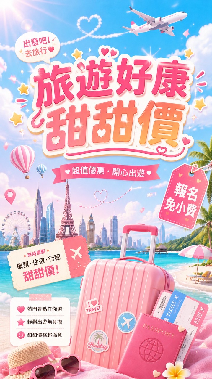 旅遊好康甜甜價🏖️｜國內外超值旅遊