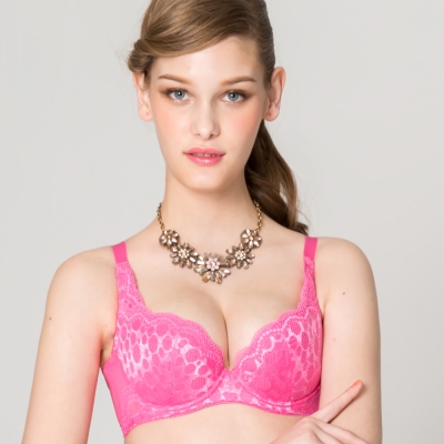 手捧式罩杯，拉提自然挺俏。強力伸片，導流背部浮肉。美型蕾絲，襯托膚色更顯白。