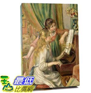 [COSCO代購] W122887 雷諾瓦-彈鋼琴的少女松木框油畫 60x90CM