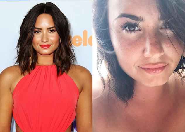 歐美名人妝前妝後