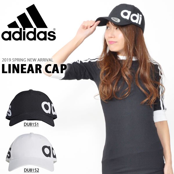 KUMO SHOES-ADIDAS C40 LINEAR CAP 側邊字體LOGO 運動帽 DU8151