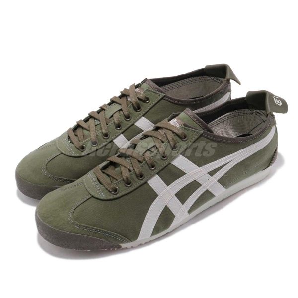 Asics 復古慢跑鞋 Mexico 66 綠 灰 經典款 鬼塚虎 男鞋 女鞋 運動鞋【PUMP306】 1183A348300