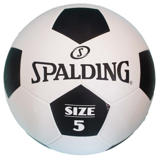 足球 SPALDING 斯伯丁 5號足球(黑白)SPBC5001/一個入{定400} 標準5號足球 成人足球~群