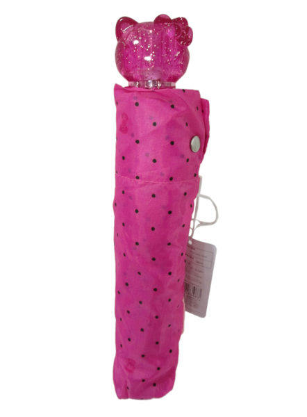 【卡漫城】 Hello Kitty 公仔大頭 把手 折傘 粉紅 點點 ㊣版 凱蒂貓 日版 遮陽 雨傘 防曬 糖果色