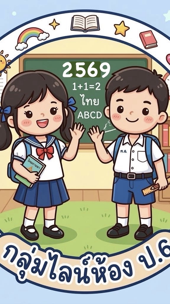 ชั้น ป.6 ปีการศึกษา 2569 👩🏻‍🎓