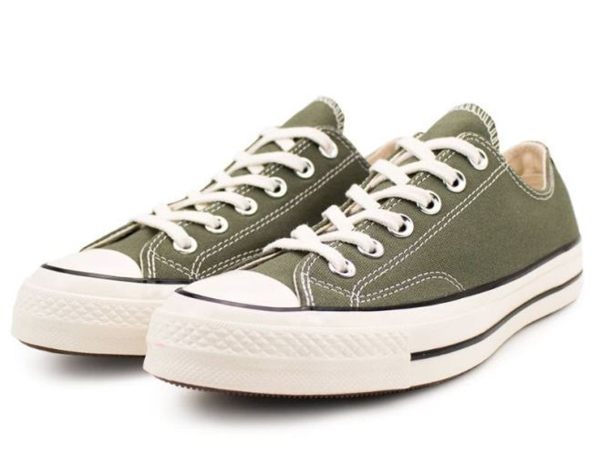 CONVERSE系列 Chuck Taylor All Star ’70 中性款綠色 低筒休閒帆布鞋 -NO.162060C