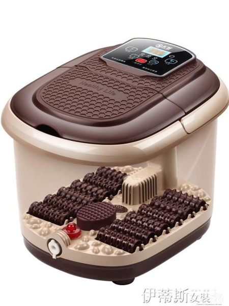 泡腳機足浴盆全自動加熱腳動按摩洗腳盆家用足浴器泡腳桶機 伊蒂斯女裝 LX