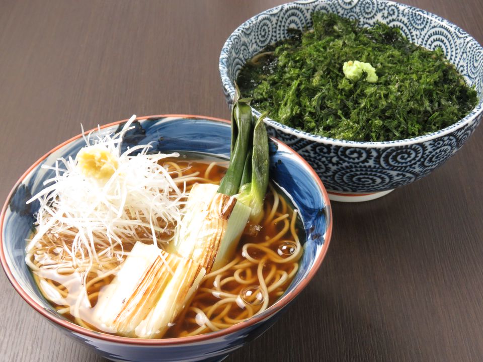 下仁田ネギと生姜のあんかけ蕎麦 花巻蕎麦