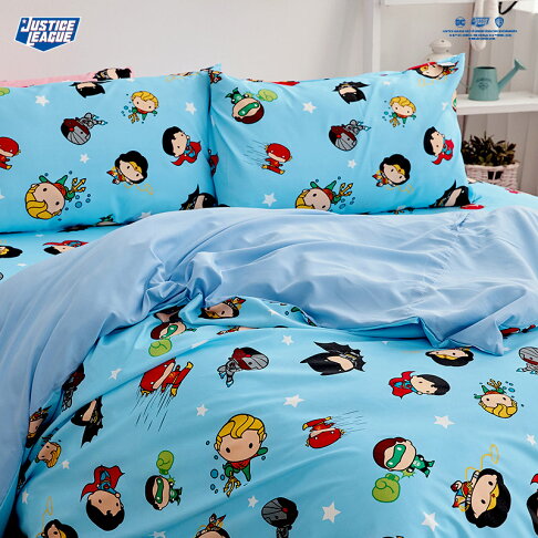 戀家小舖 床包被套組-Q版超級英雄